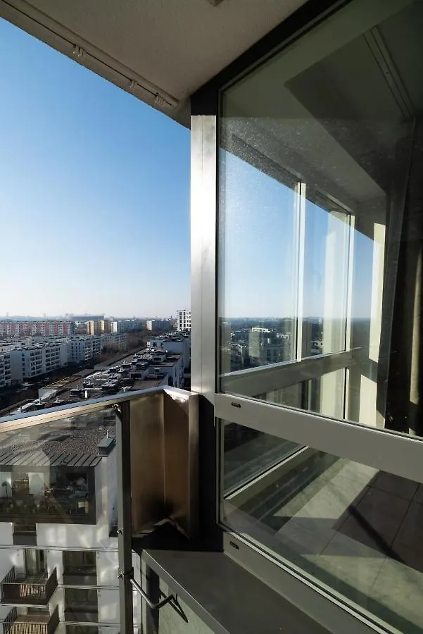 View Of The City Skyline Apartment Warsaw Poland